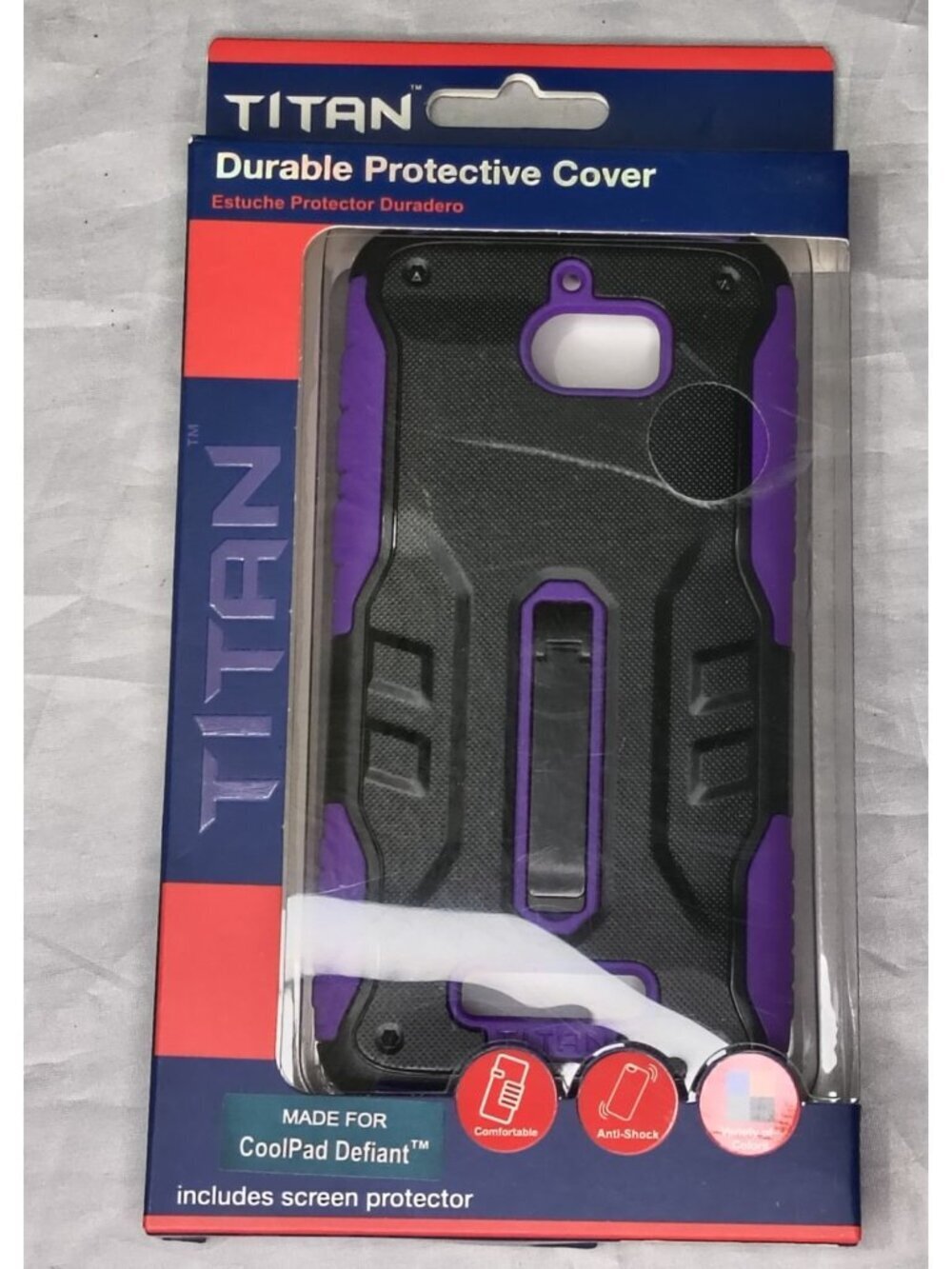 Titan Durable Protective Cover Purple Coolpad Defiant Case